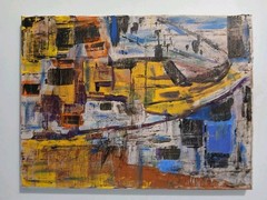 original abstract acrylic painting on canvas „Hand To Mouth“
