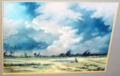 1980s Hawaii Pastel Painting „Repose, North Shore“ by Shelley M. Ferreira (Chab)