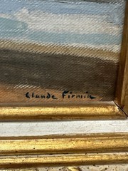 ANTIQUE FRENCH IMPRESSIONISM PAINTING LANDSCAPE MASTERFUL 1910’S CLAUDE FIRMIN