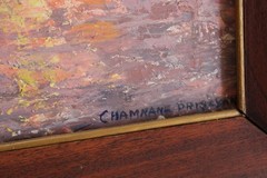 Chamnane Prisayne Oil on Canvas, Mekong River, c. 1971 Mid century, Vietnam