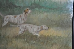 Lovely older Pointer Dogs Painting great artwork