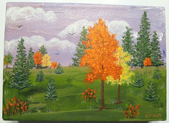 New Original Painting Acrylic Gallery Wrap Canvas 5×7 in and 1.5 in deep Signed