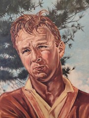 Arnold Palmer Portrait – 1965 PGA, 28″X32″, Original Oil Painting, ca 1965