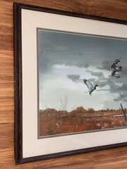 Robert Bob Binks Signed Original Mallard Duck 1979 Waterfowl Wildlife Scene USA