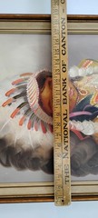 Lil Chief Oil on Canvas Signed L Williams Native American Boy 23×19 Original MCM