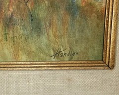 Original Frank Handlen Oil on board Painting listed Artist Kennebunkport, Maine