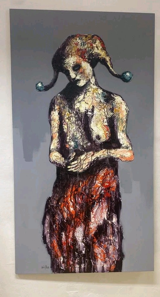 Mixta On Canvas By Joel Oliva cuban art 110×200 Cm Titulo :Nostalgia 2025