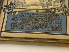 Vtg House By The Side Of The Road Reverse Painted Glass Art Sam Walter Foss Poem
