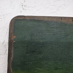 Vtg Original Painting Still Life on Wood Fruit Green Signed Art 10″ X 14″