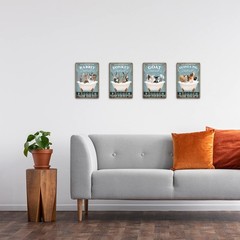 Fun Rabbit Bathtub Decor – Rabbit Lovers Accessory – Farm Decor Sign, 8×12 Inch