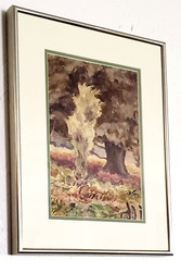 (2) VINTAGE WATER COLOR ART PAINTING SOUTHERN CALIFORNIA DESERT LANDSCAPE
