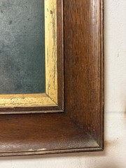 George W Baldry Portrait of Evelyn Hart Oil on Canvas Signed Framed Antique