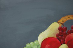 Vtg 1990’s Original Signed Carmen Girata Basket With Fruits Oil Painting 20X16