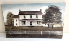 My American Home Colonial by Billy Jacobs Canvas Primitive Wall Art 12″x20″