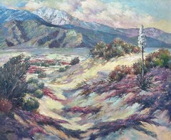Frances Upson Young (1870 – 1950) Oil Painting The Edge of the Desert