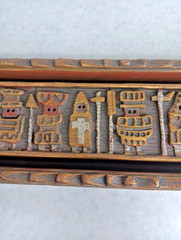 Hand Crafted Wall Art. Medival Soldiers.Wood/Hand Painted. 20.5x6x2.5 inches