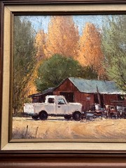 JACK BUCKLEY PAINTING LANDSCAPE OLD TRUCK CLASSIC AMERICAN IMPRESSIONISM LISTED