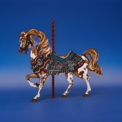 H Hargrove 12×16 Canvas Vintage Merry Go Round Carousel Fair Horse Saddle