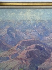 ANTIQUE AMERICAN IMPRESSIONIST PAINTING 1930 GRAND CANYON LARGE CHESTER SCHROCK