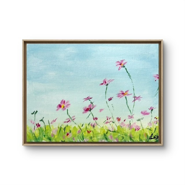 Original Expressionist Flowers 10×8 Signed Painting