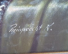 Johan K Reinprecht Hungary 20th Century Oil on Canvas Fruit Still Life framed