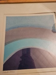 CUBIC HEAT & COBALT SKIES by AMAINA – FRAMED PRINT AUTOGRAPHED ART Wall Hangings