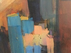 Millie Gift Smith Original 24″x20″ Abstract Acrylic Canvas Cross