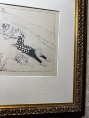 Florence Jane Hoopes (1894 – 1984) „Jack And Jill Scene“ Pen And Ink – Signed