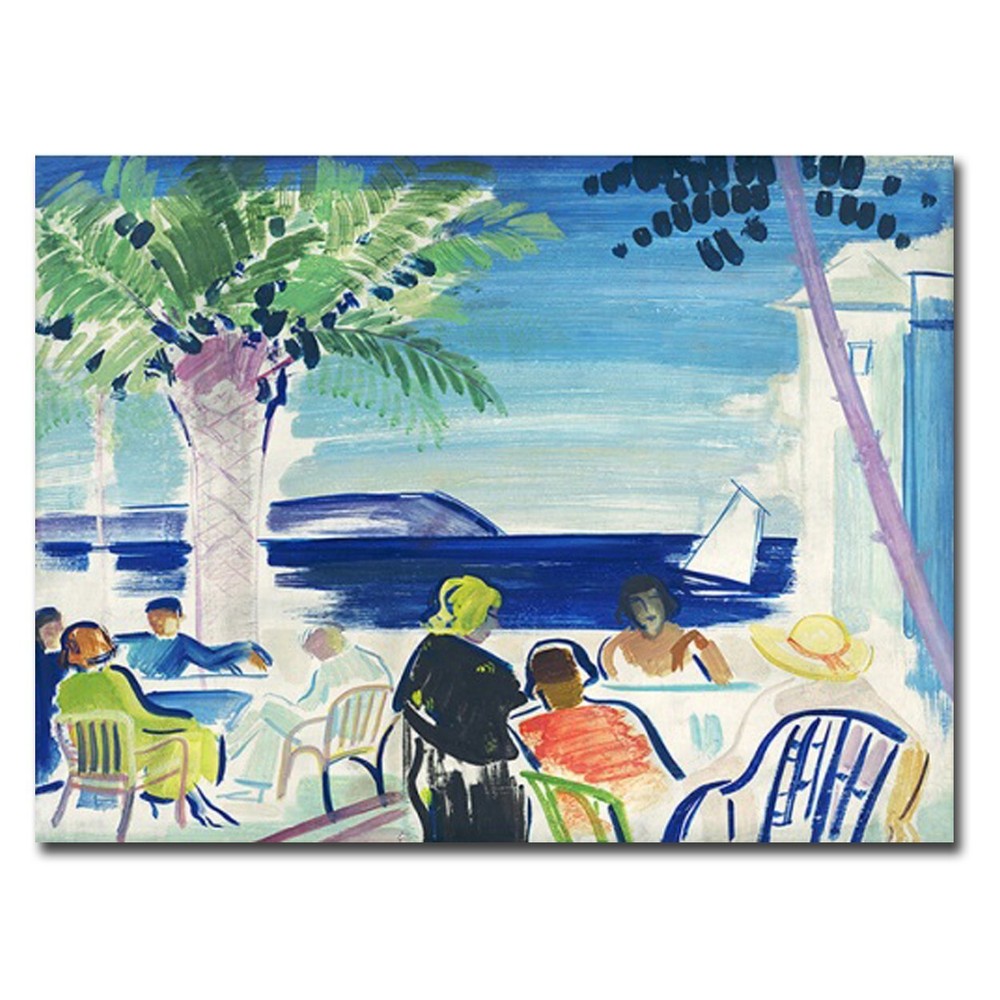French Riviera, 1920 by Vaszary Gallery Wrapped Canvas Giclee Art (12 x 16 in)