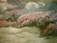 Antique Listed Artist John Conner 1892–1972 California Mojave Desert Painting