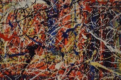 Jackson Pollock style canvas￼￼￼ Painting 81” X 62” XL (6ft. 9in.)Abstract,Modern