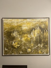 Dietrich Grunewald Serigraph Original Mid-Century Art Signed City Scape 35×44.5