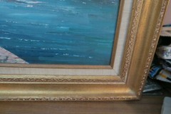 Vintage Signed Henry Rogers Oil Canvas Painting 20″x24″ Framed Notre Dame Paris