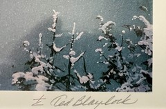 TED BLAYLOCK – CLIMBING EAGLE PASS S/N 18.00″ x 22.50″ LITHOGRAPH w/COA