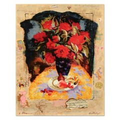“ Blossoms And Fruit “ Serigraph by Alexander Wissotzky 32.5 “ X 24.5 “