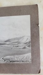 Antique Wenatchee Valley WA Mounted Print 10.5×6 Scenic Landscape Estate Find