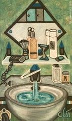 JACQUELINE DITT – Perfect Shave 2001 Painting Pictures Bathroom – Perfect Shave