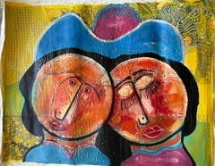 Miguel Ulloa 40” x 30” DOMINICAN REPUBLIC ARTS PAINTING IN ACRILIC VERY NICE LM