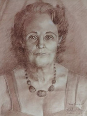 Adelma Petroni – Una amiga – Dibujo original al pastel (Lisboa, 1957)