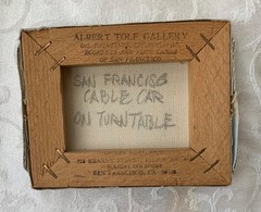 Vintage Albert Tolf San Francisco Cable Car Woolworths Painting – Oil on Canvas