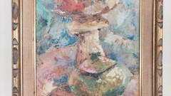 Vintage AMERICAN IMPRESSIONIST „EDNA GASS“ PA / NEW HOPE SCHOOL GOUCHE PAINTING