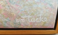 William Tacke Original Oil Painting #7092 Autumn Path 18″ X 12″ Framed Pastels