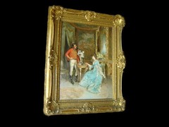 Antique Important Large Italian Oil Painting Signed Ettore Simonetti Rome C.1890