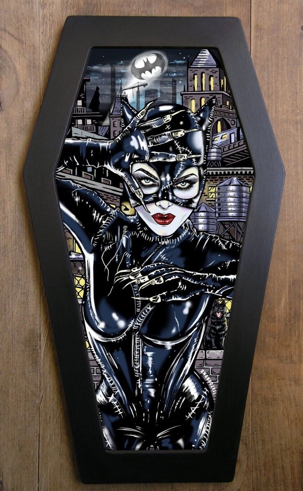 Bwana Devil Catwoman Coffin Frame Handpainted