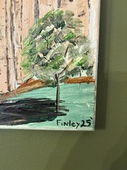 Original Painting Of St.Joseph Catholic Church Circleville Ohio By Andrew Finley