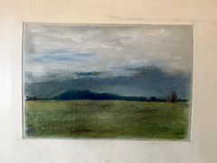 Franz Ehmke 1928-2018 GDR Painter Pastel Der Mountain Schildow Brandenburg