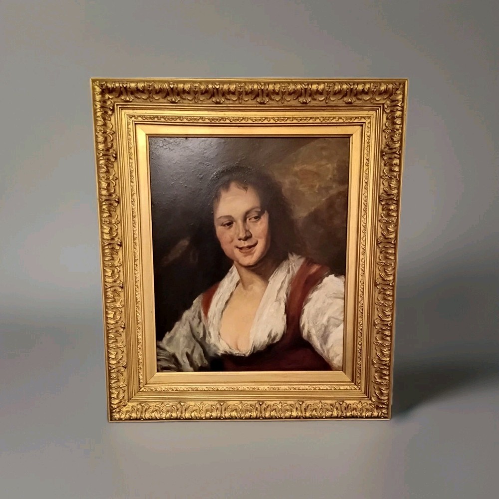 Gypsy Girl (La Bohémienne) Frans Hals Framed Giclee Painting Gold Framed 27 X 31