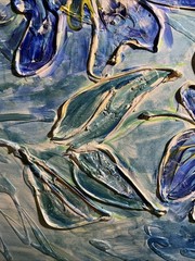 Textured art paintings original hand painted And Signed By Artist