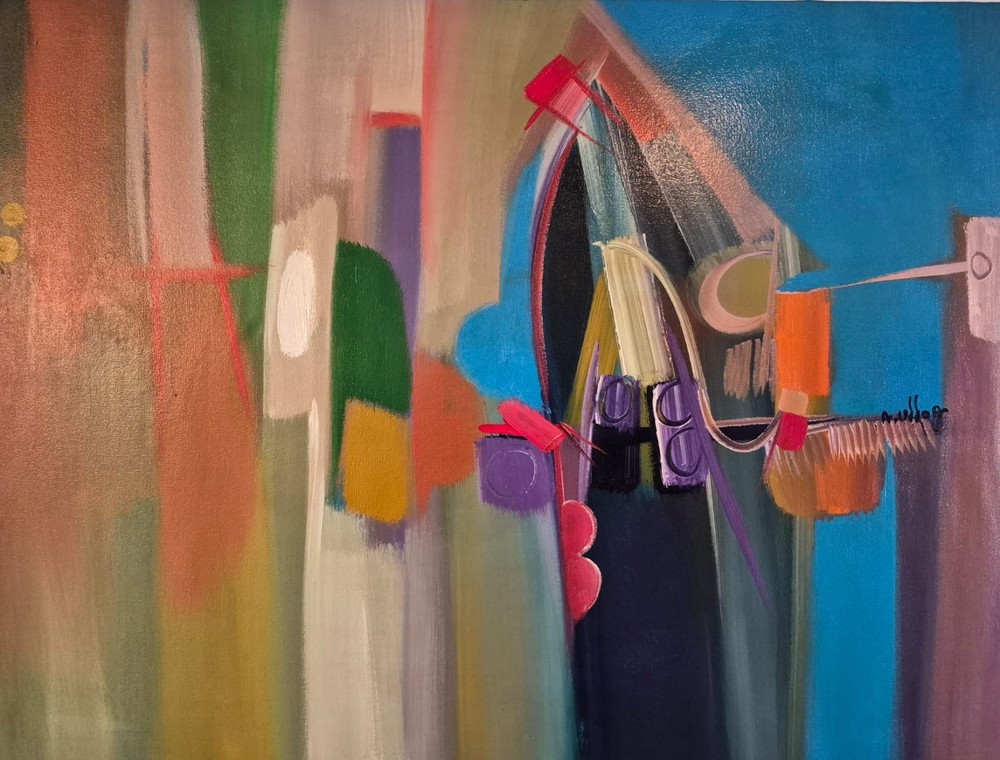 Alberto Ulloa: „Novios del Mañana“, 2009; 40×30 | Dominican Art Acrylic Painting