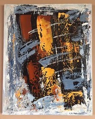 Acrylic Original Painting On Canvas „Inercias“ 16″ x 20″